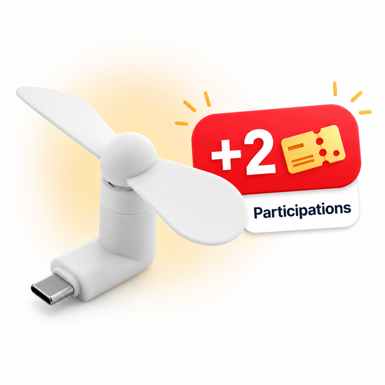 Pack Alizé — ventilateur USB-C